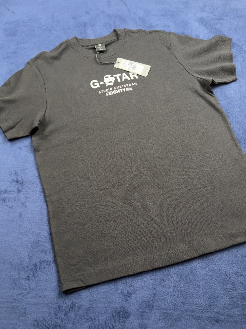 G-Star 89 Graphic Loose T-shirt in Dark Black Size M